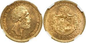 20 Крона Швеція Золото Оскар II (1829-1907)