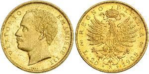 20 Лира Kingdom of Italy (1861-1946) Золото Виктор Эммануил III (1869 - 1947)