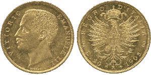 20 Ліра Kingdom of Italy (1861-1946) Золото Виктор Эммануил III (1869 - 1947)