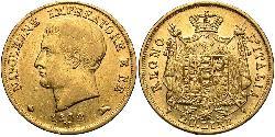 20 Ліра Королівство Італія (Наполеонівське) (1805–1814) Золото Наполеон I Бонапарт(1769 - 1821)