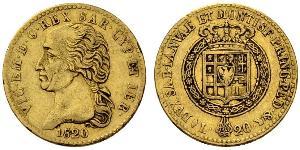 20 Ліра Сардинське королівство (1324 - 1861) Золото Victor Emmanuel I of Sardinia