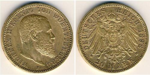 20 Марка Велике герцогство Баден (1806-1918) Золото 
