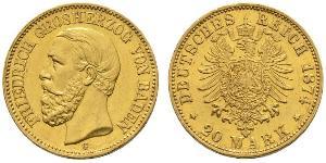 20 Марка Германская империя (1871-1918) Золото 
