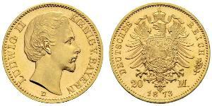 20 Марка Королевство Бавария (1806 - 1918) Золото Людвиг I (король Баварии)(1786 – 1868)