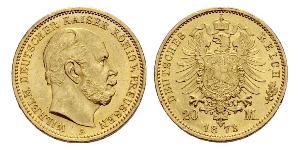 20 Марка Королівство Пруссія (1701-1918) Золото Wilhelm I, German Emperor (1797-1888)