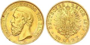 20 Марка Німецька імперія (1871-1918) Золото 