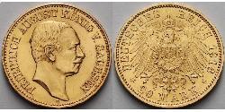 20 Марка Пруссия (королевство) (1701-1918) Золото 