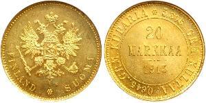 20 Марка Российская империя (1720-1917) / Великое княжество Финляндское (1809 - 1917) Золото Александр III (1845 -1894)