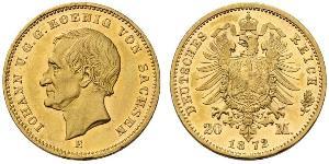 20 Марка Саксония (королевство) (1806 - 1918) Золото 