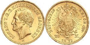 20 Марка Саксония (королевство) (1806 - 1918) Золото 