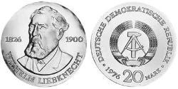 20 Марка Германская Демократическая Республика (1949-1990) Серебро 