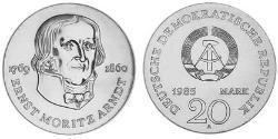 20 Марка Германская Демократическая Республика (1949-1990) Серебро 