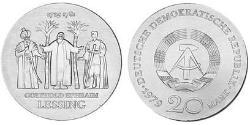 20 Марка Германская Демократическая Республика (1949-1990) Серебро 