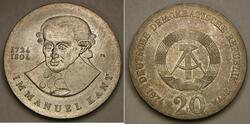20 Марка Німецька Демократична Республіка (1949-1990) Срібло 