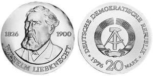 20 Марка Німецька Демократична Республіка (1949-1990) Срібло 