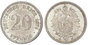 20 Пфенниг Германия Серебро Wilhelm I, German Emperor (1797-1888)