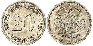 20 Пфенниг Германия Серебро Wilhelm I, German Emperor (1797-1888)