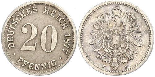 20 Пфенниг Германия Серебро Wilhelm I, German Emperor (1797-1888)