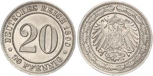 20 Пфеніг Німецька імперія (1871-1918)  