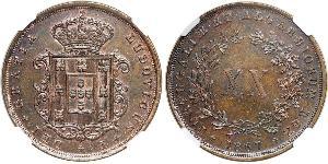 20 Рейс Королевство Португалия (1139-1910) Медь Луиш I (1838 - 1889)
