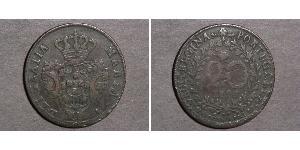 20 Рейс Азорські о-ви / Королівство Португалія (1139-1910) Мідь 