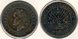 20 Сент Гаїті (1804 - ) Бронза 