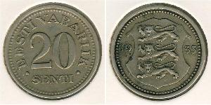 20 Сент Естонія (1991 - ) Нікель/Бронза 