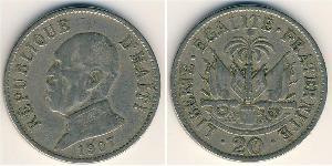 20 Сент Гаїті (1804 - ) Нікель/Мідь 