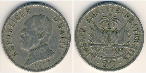 20 Сент Гаїті (1804 - ) Нікель/Мідь 