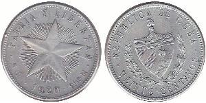 20 Сентаво Cuba (1898 - )  