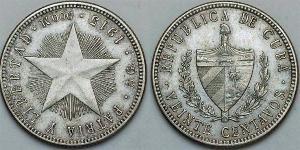 20 Сентаво Cuba (1898 - )  