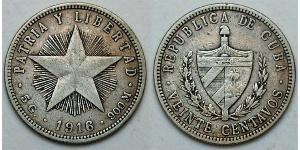 20 Сентаво Cuba (1898 - )  