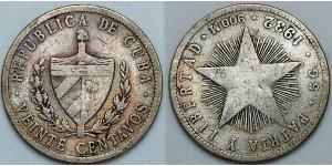 20 Сентаво Cuba (1898 - )  