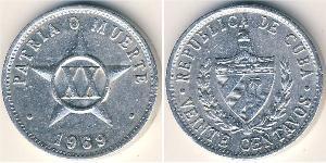 20 Сентаво Cuba (1898 - ) Алюміній 