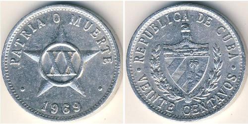 20 Сентаво Cuba (1898 - ) Алюміній 