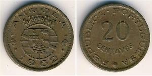 20 Сентаво Португалия / Portuguese Angola (1575-1975) Бронза 