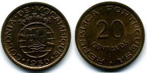 20 Сентаво Мозамбик (1975 - ) Бронза 