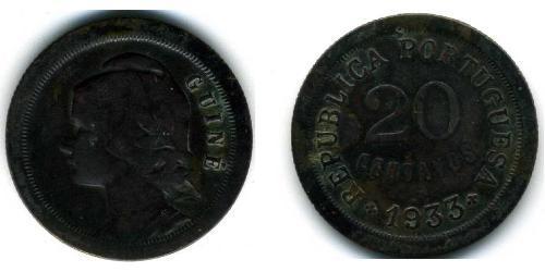 20 Сентаво Португальска Гвінея (1474-1974) Бронза 