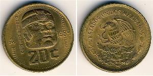 20 Сентаво Соединённые Штаты Мексики (1867 - ) Бронза 