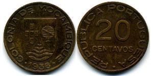 20 Сентаво Мозамбик (1975 - ) Медь 