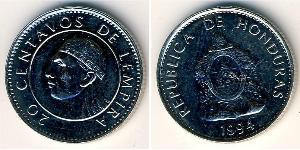 20 Сентаво Гондурас (1821 - ) Никель/Медь 