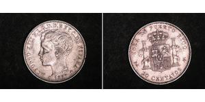 20 Сентаво Пуэрто-Рико Серебро Alfonso XIII of Spain (1886 - 1941)