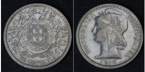 20 Сентаво Перша Португальська Республіка (1910 - 1926) Срібло 