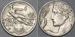 20 Сентесимо Kingdom of Italy (1861-1946) Никель 