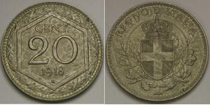 20 Сентесімо Kingdom of Italy (1861-1946) Нікель/Мідь 