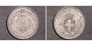 20 Сентесімо Kingdom of Italy (1861-1946) Нікель/Мідь 
