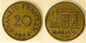 20 Франк Saarland  