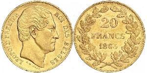 20 Франк Бельгія Золото Leopold I of Belgium (1790-1865)