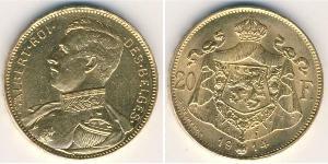 20 Франк Бельгія Золото 