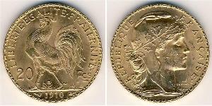 20 Франк Третя французька республіка (1870-1940)  Золото 